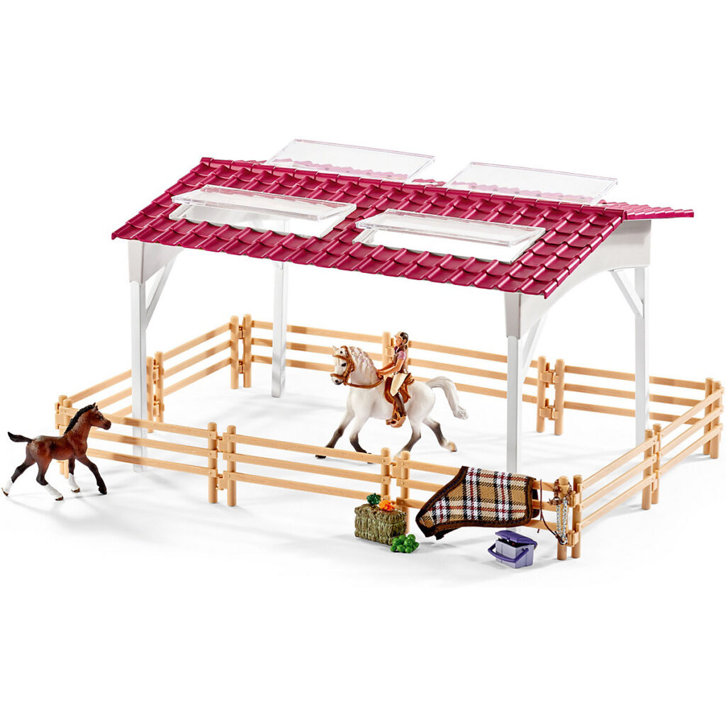 Schleich Horse Club - Ruitercafé - Café Speelfigurenset Schleich Horse Club - Ruitercafé - Café Speelfigurenset