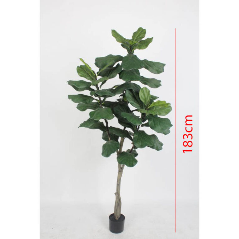 Silk ka kunstplant ficus tabaksplant in pot 183 cm hoogte