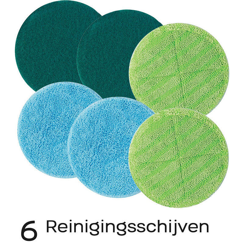 Bezem met draaiende borstels - mop - elektrische dweil - Afbeelding 2