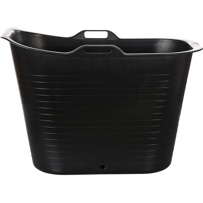 zwart verplaatsbaar bad