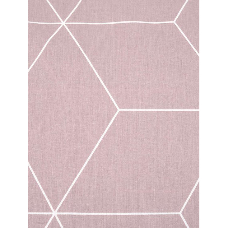 dekbedovertrek roze geblokt