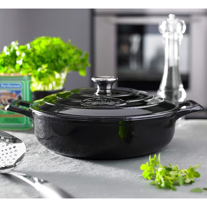 Copper Casserole 18 Cm, Tinned With Cast Iron Handle