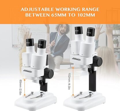 USCAMEL Binocular Microscope, LED Binocular with 40 x 1000 x