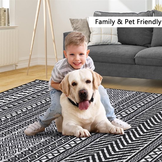 vloerkleed zwart redealer