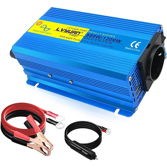 Inverter 12v 220v Onda Pura 1000w Yinleader Inverter 12V 230V 2500W Convertitore Di Potenza Con Display LCD 2 Prese AC Per Pannelli Solari Auto RV Inverter 12v 220v 2000w
