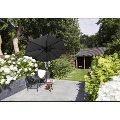 led zwart parasol