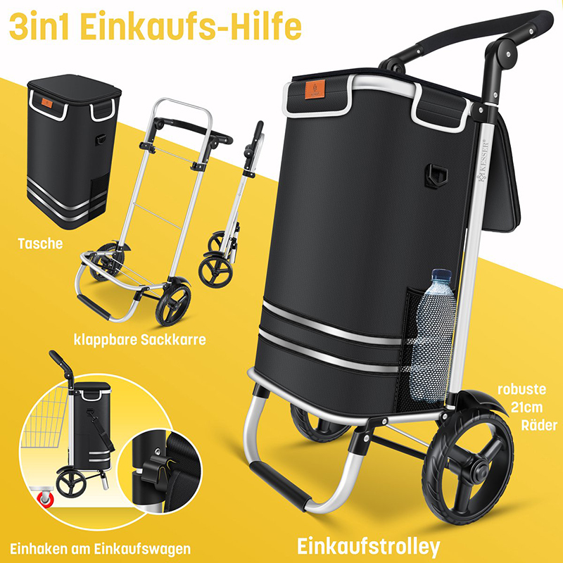 Boodschappentrolley trapklimmer 45 l