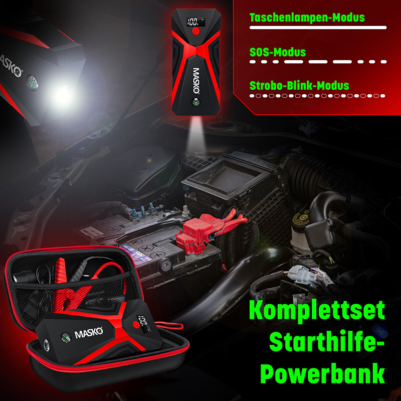 Voltcraft VC-CJS30 – accustarter / noodstarter – powerbank – zaklamp en