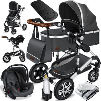 kinderwagen grijs