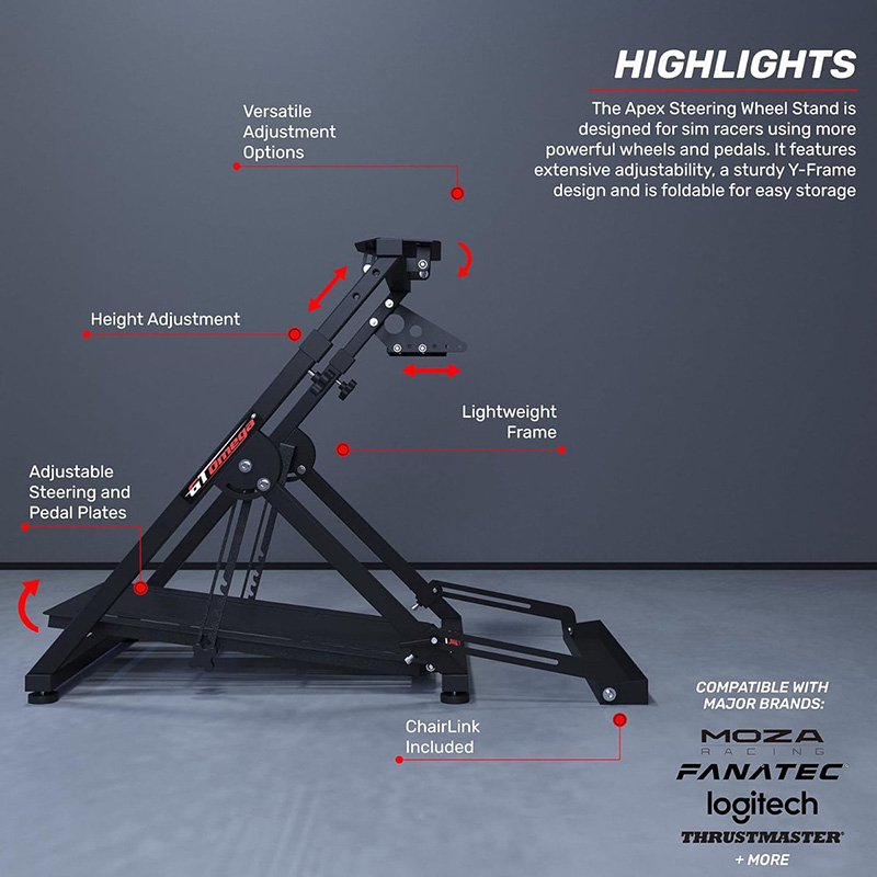 racestuur standaard - voor Logitech Fanatec Clubsport Thrustmaster