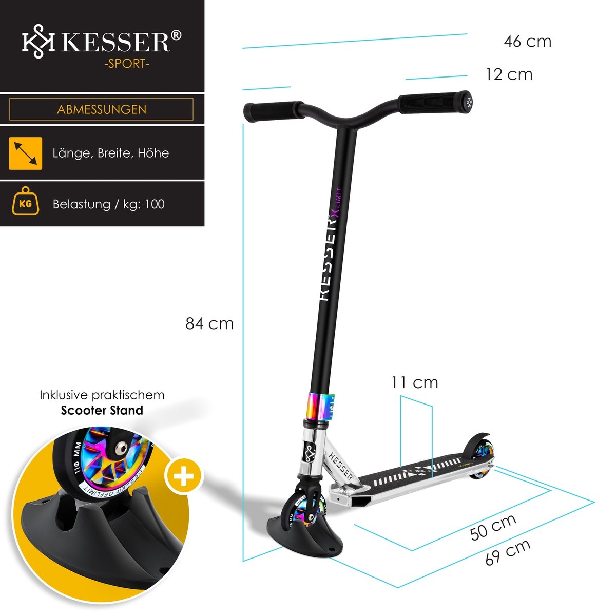 Step -stuntstep X-Limit-Pro 360° - max 100 kg - volwassenen en kinderen