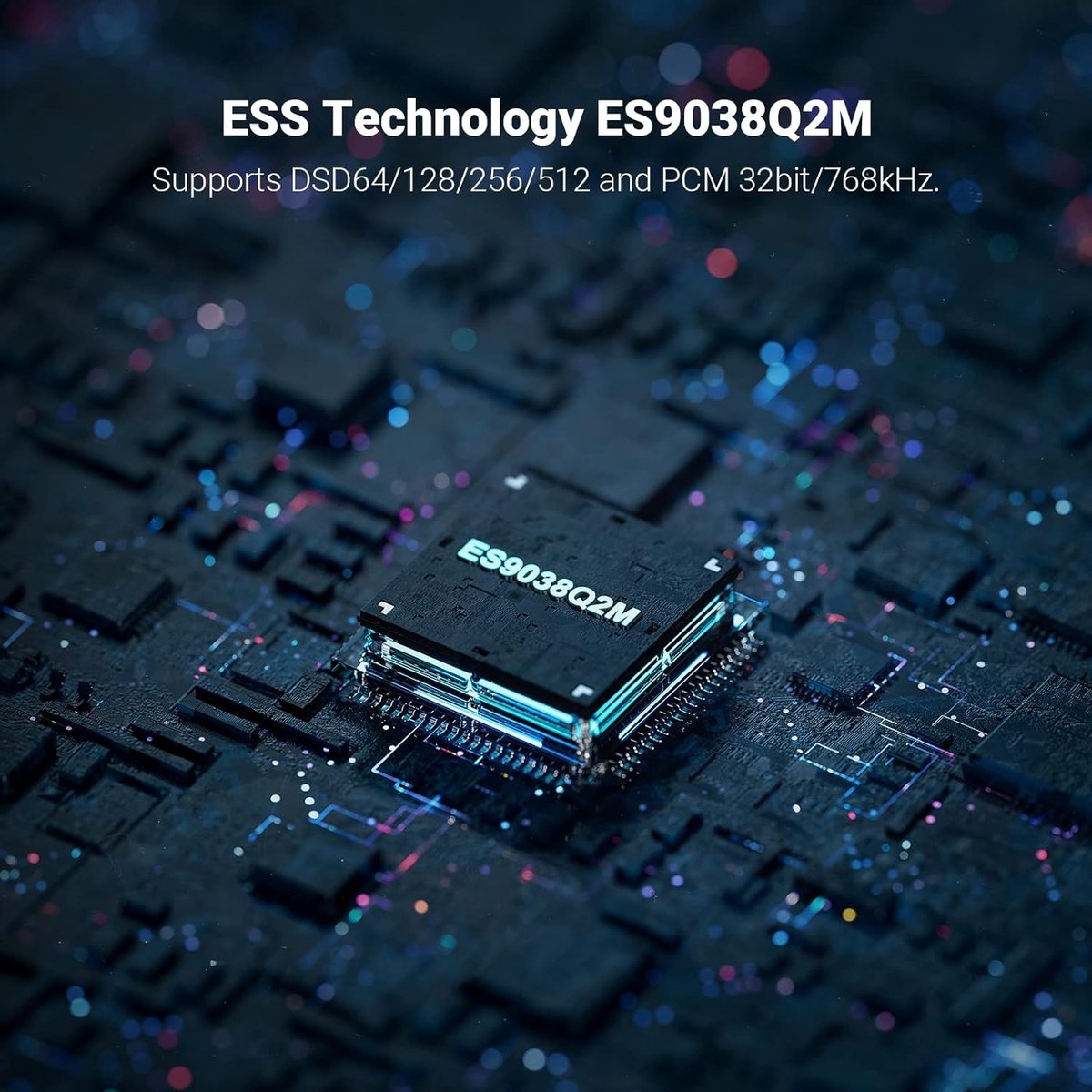 Fosi Audio DS1 - Mini Audio Hoofdtelefoon - versterker - adapter - DSD512 HiFi USB C DAC ES9038Q2M - Afbeelding 3