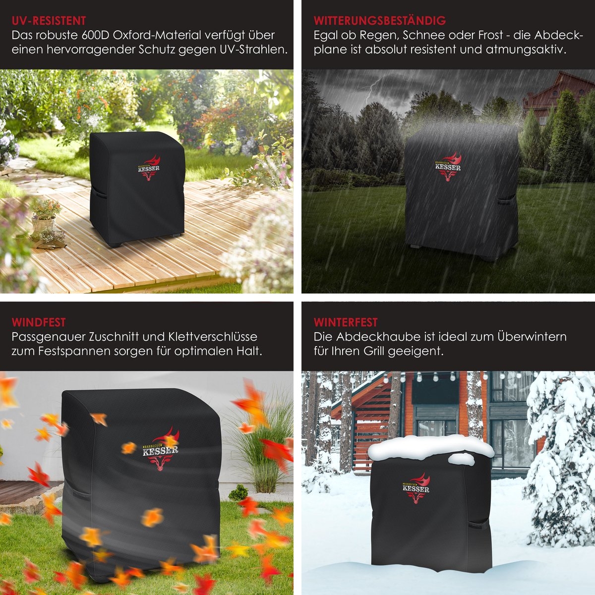 Houtskoolbarbecue XL - Barbeque / bbq - met wielen, deksel, RVS handvat, rooster thermometer - met accessoires - Afbeelding 9