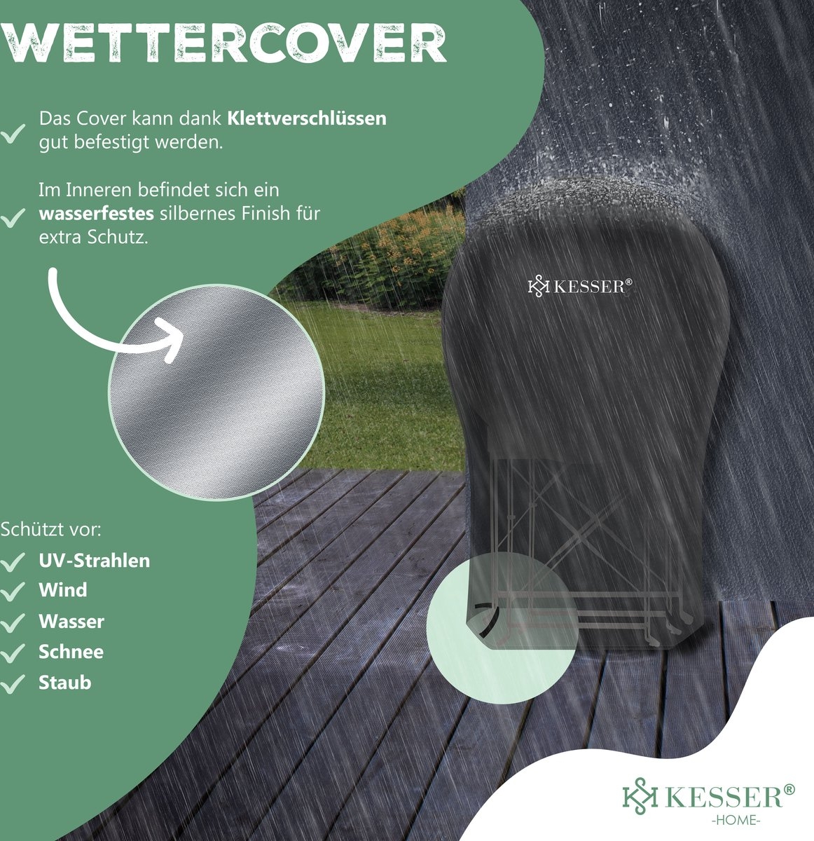 Bistroset 3-delige set - tafel met 2 inklapbaar stoelen - tuinset / terras set / balkonset - metaal - cappuccino - Afbeelding 6