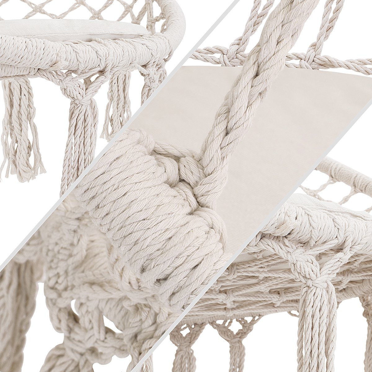 KESSER® Hangstoel voor Binnen en Buiten tot 150 kg met Kussen - Afbeelding 3