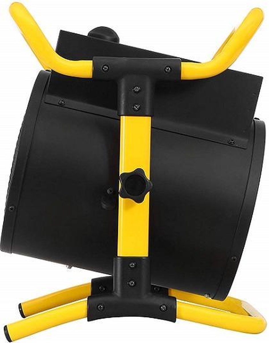 Stanley Werkplaatskachel ST-305-231-E - max 5 KW - tot 50m2 - Krachtstroom - Ook Koude Lucht Ventilator - Zwart/ Geel - Afbeelding 4