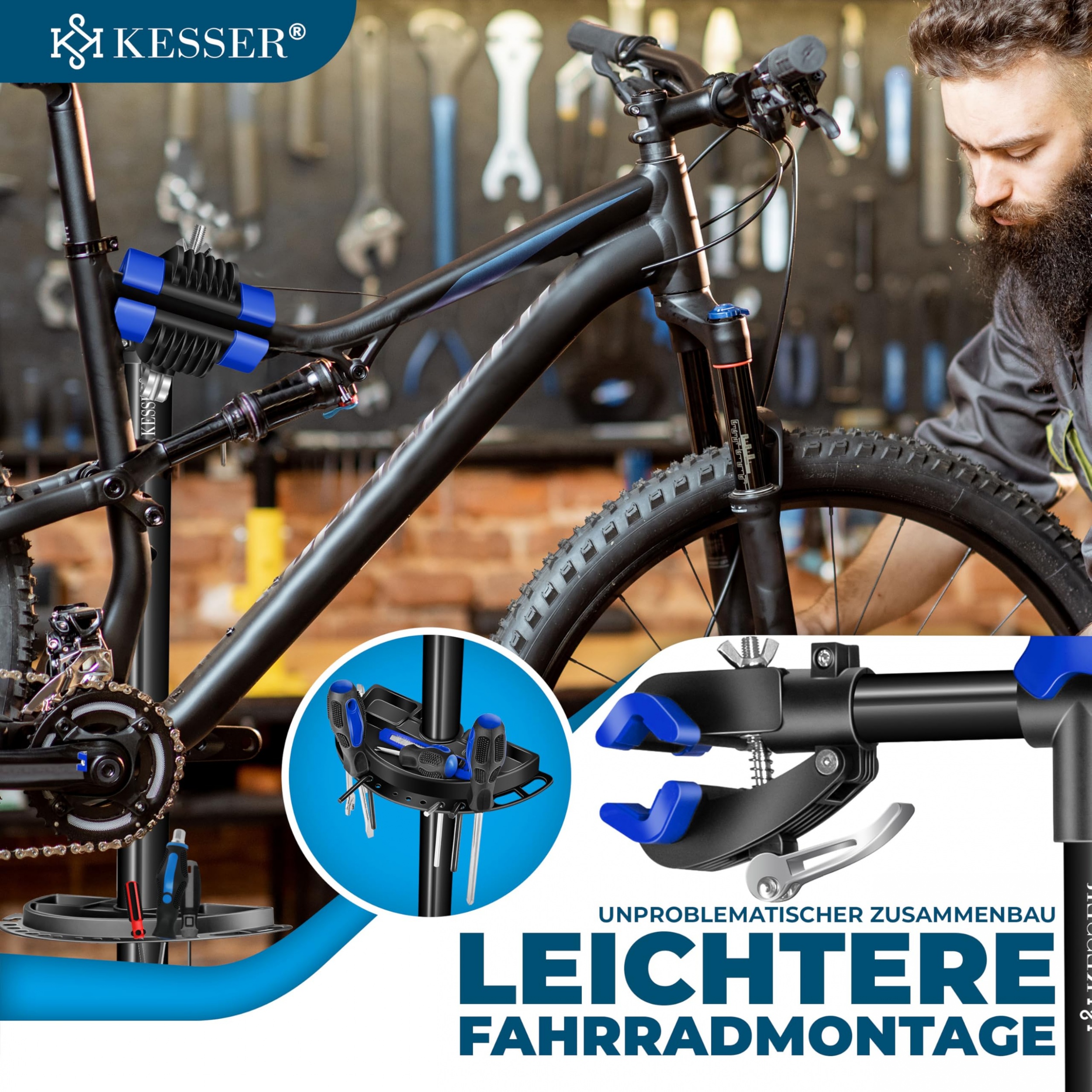 Fietsmontagestandaard – professionele reparatiestandaard – tot 30 kg