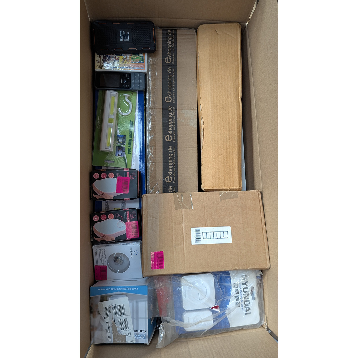 Retourbox met retourproducten mix - zomerproducten / nokia / intex / bestway / oral b - 25 artikelen