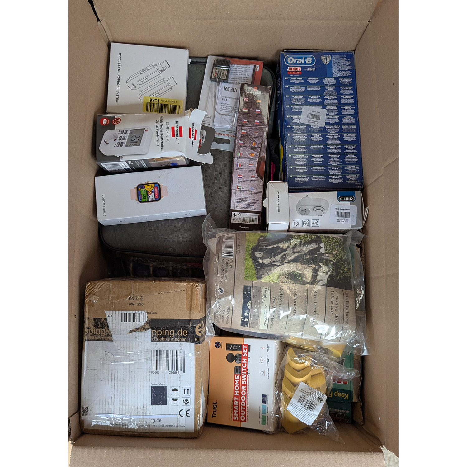 Retourbox met retourproducten mix - Huishoudelijk / werkplaats / elektronica - 28 artikelen