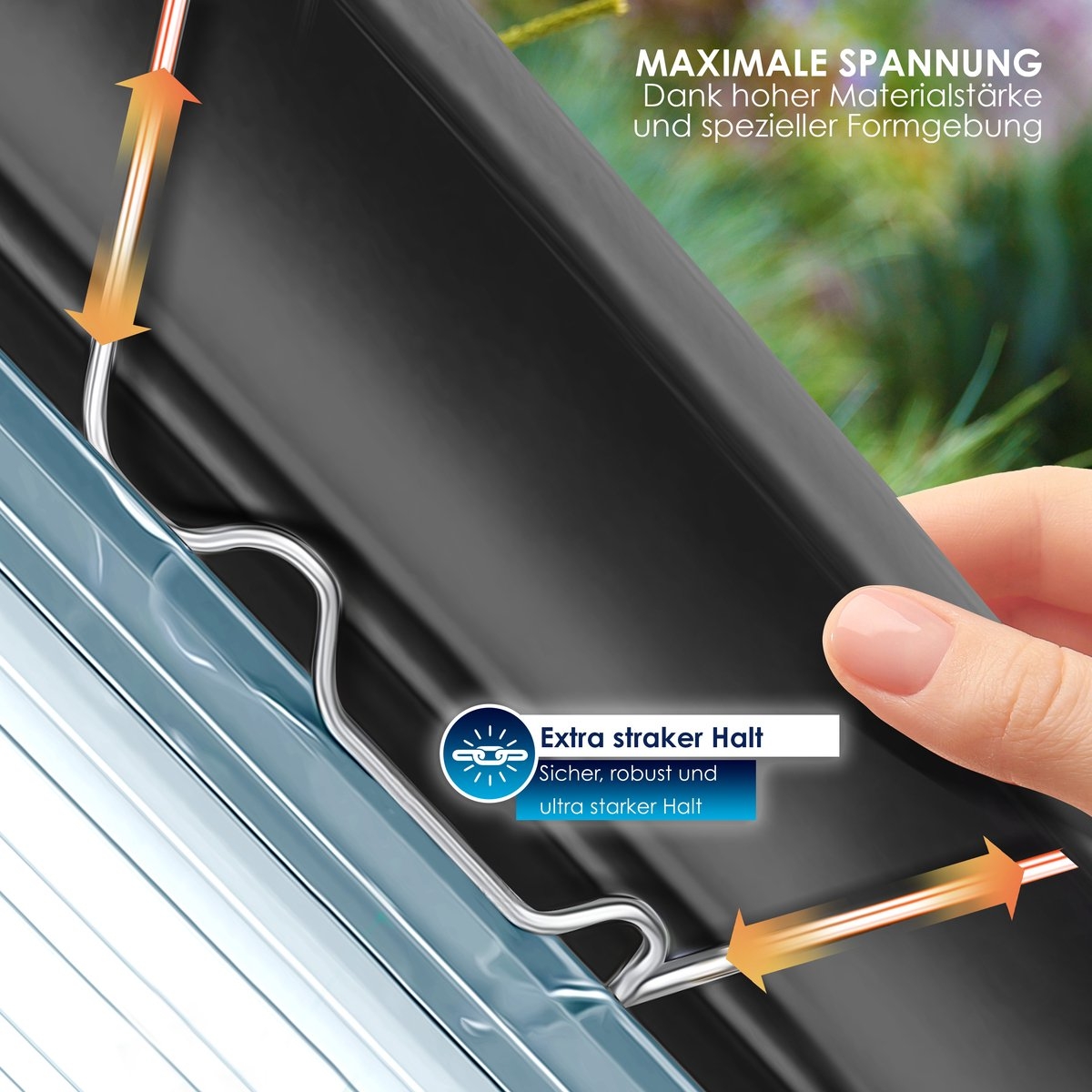 14x Dubbelwandige polycarbonaat platen - 121x60.5 cm - voor bijv. tuinkas - totaal 10,25 m² - 4 mm dik -incl 50x Klemmen en 50x Z-Clips - doorzichtig - Afbeelding 4