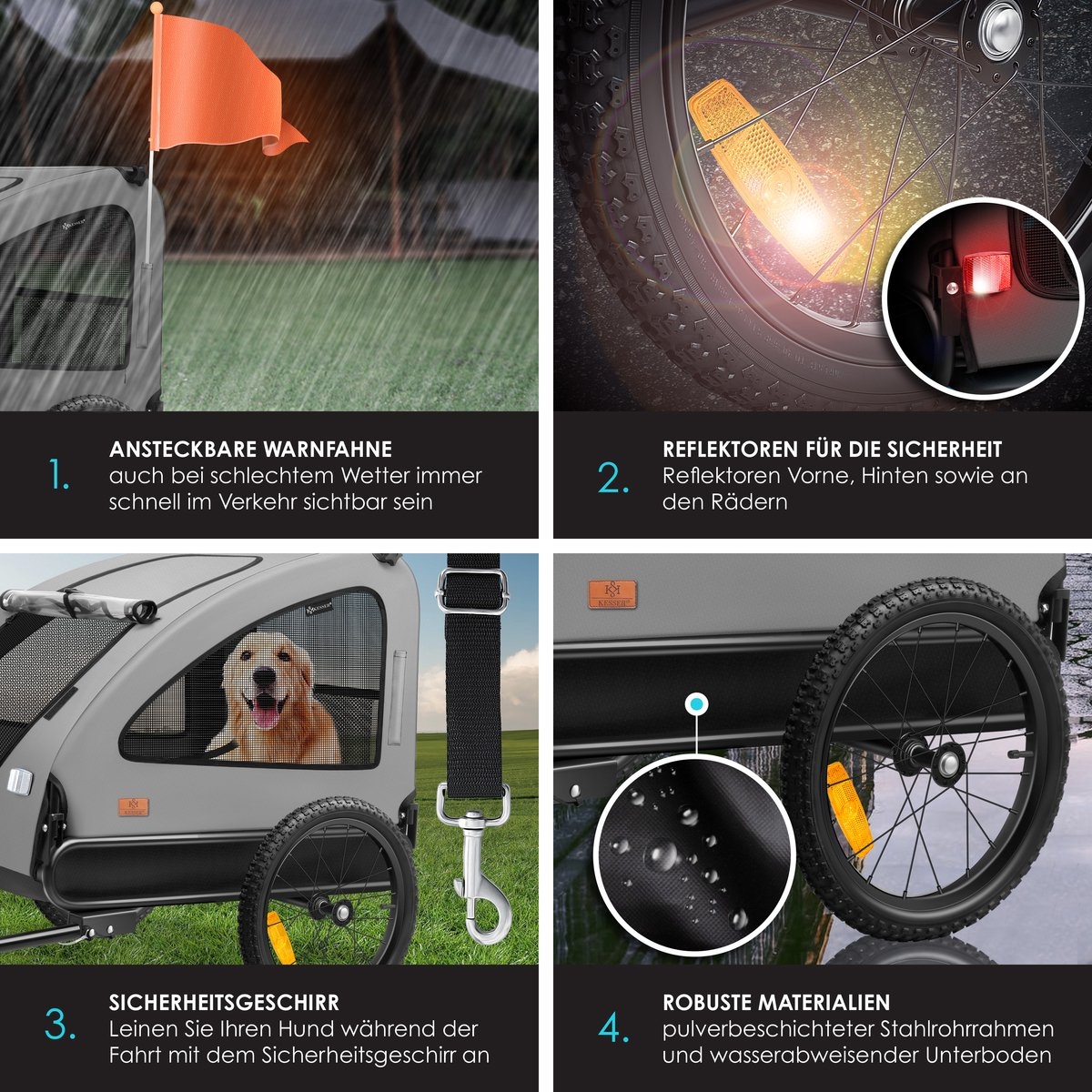InnoPet Sporty Dog Trailer Deluxe fietskar en hondenbuggy Dierenbenodigheden Online