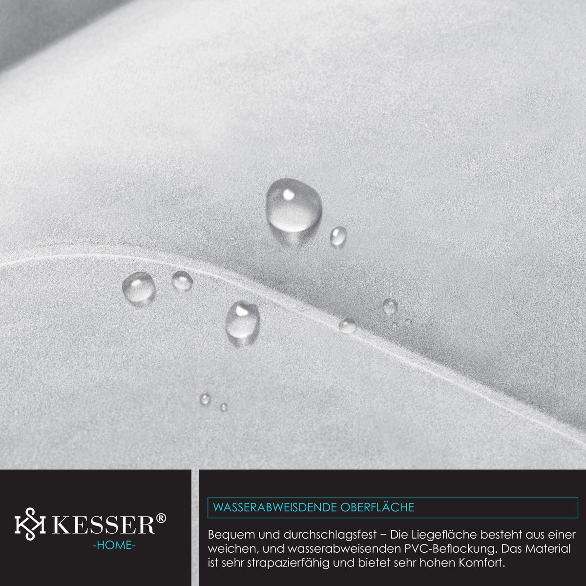 Luchtbed tweepersoons - 203x153 cm - elektrisch opblaasbaar - ingebouwde pomp - m et opbergtas en reparatiekit - grijs / antraciet - Afbeelding 7