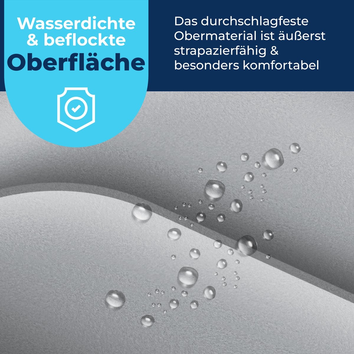 Luchtbed tweepersoons - 203x153 cm - elektrisch opblaasbaar - ingebouwde pomp - m et opbergtas en reparatiekit - grijs / antraciet - Afbeelding 8