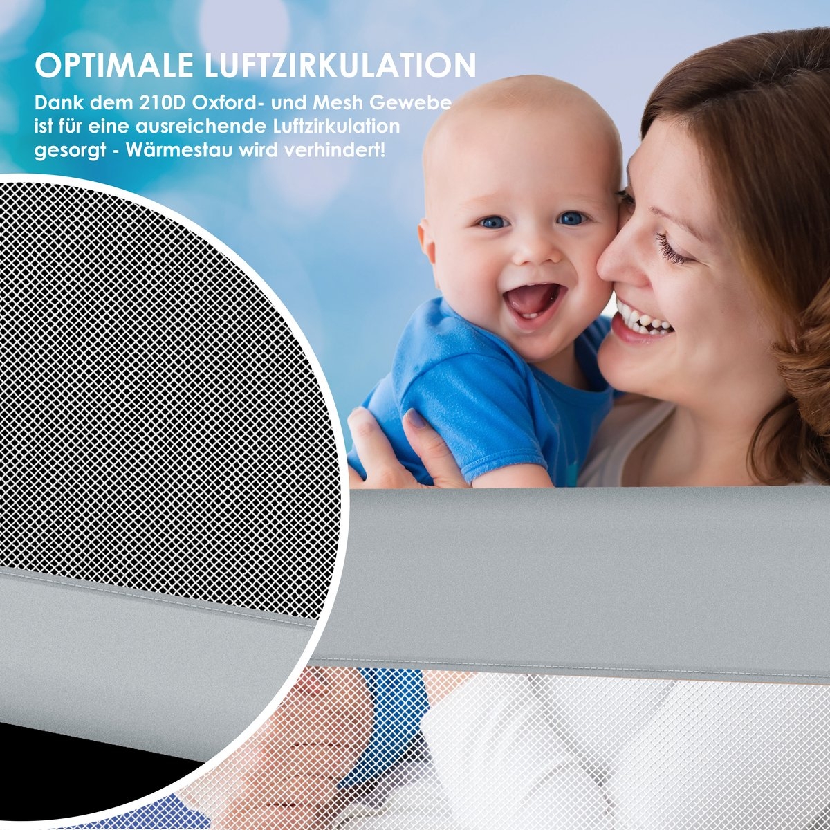 Bedhekje - bedhek kinderbedhek- 150 cm - beige - voor kind en baby - Afbeelding 10