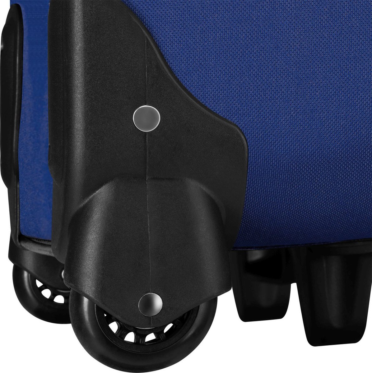 4-delige trolley kofferset - softcase (mesh) - met wieltjes - telescopisch handvat - blauw - Afbeelding 4