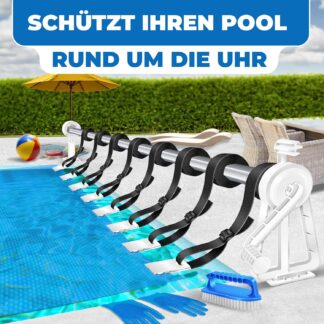 Zwembadrol - premium rolsysteem voor zwembad - 105cm x 615cm voor zonne-afdekking zwembad