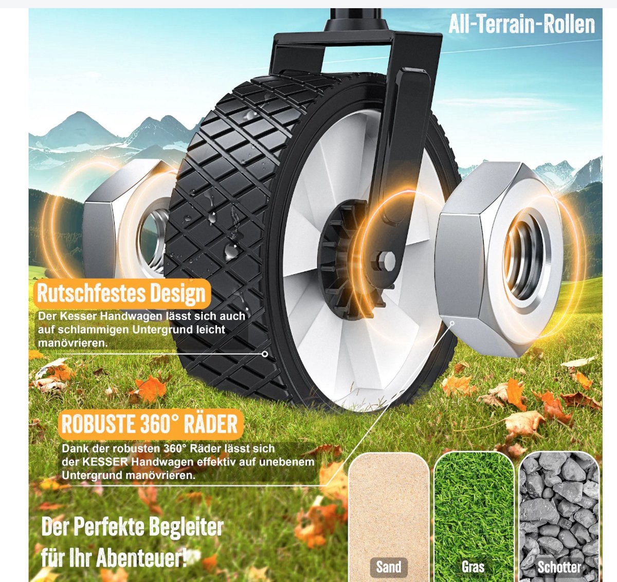 Opvouwbare bolderwagen - met dak - transportwagen met massieve wielen - grijs / antraciet - Afbeelding 3