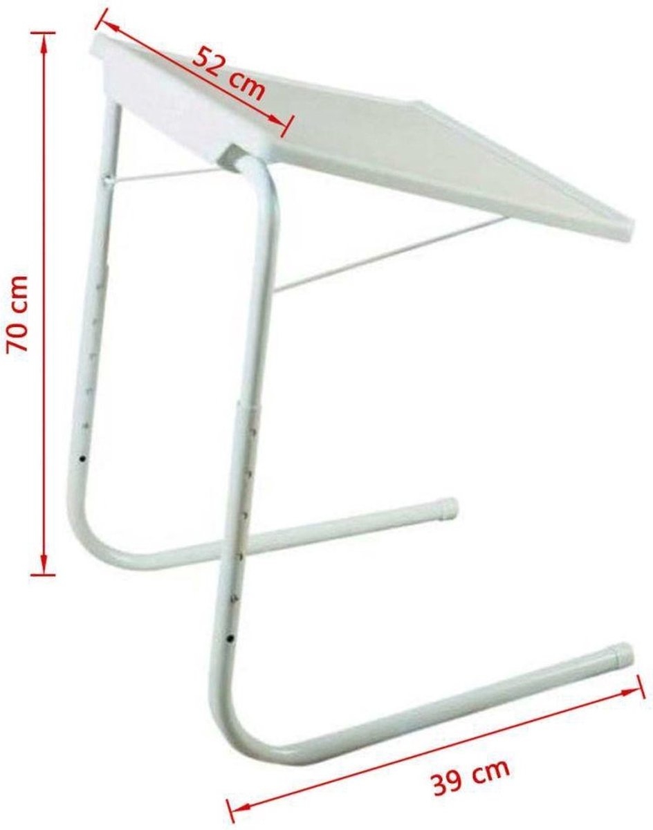 Multifunctionele inklapbare bijzettafel – voor bij bedtafel – laptoptafel – kindertafel - inklapbaar - Afbeelding 5