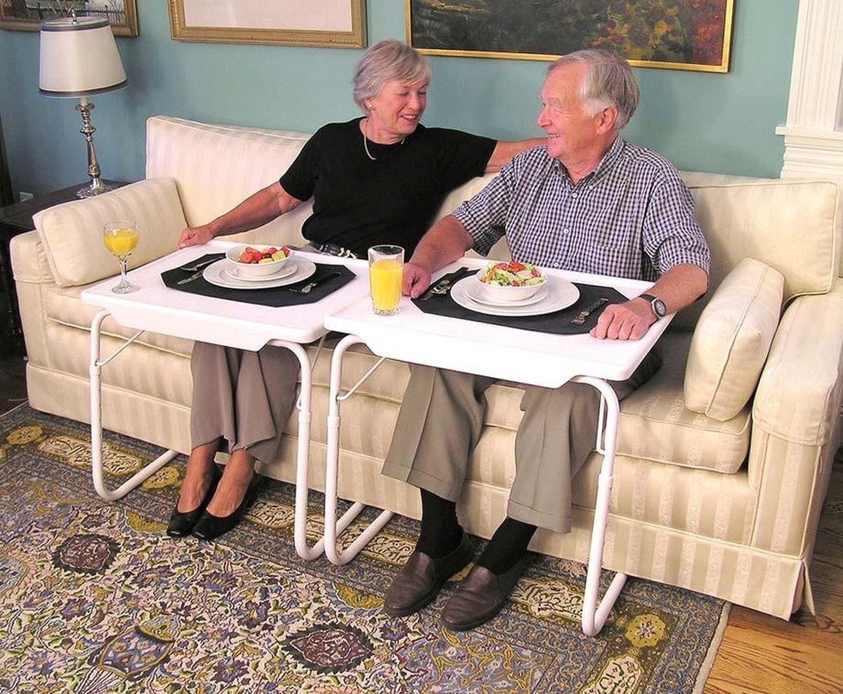 Multifunctionele inklapbare bijzettafel – voor bij bedtafel – laptoptafel – kindertafel - inklapbaar - Afbeelding 6