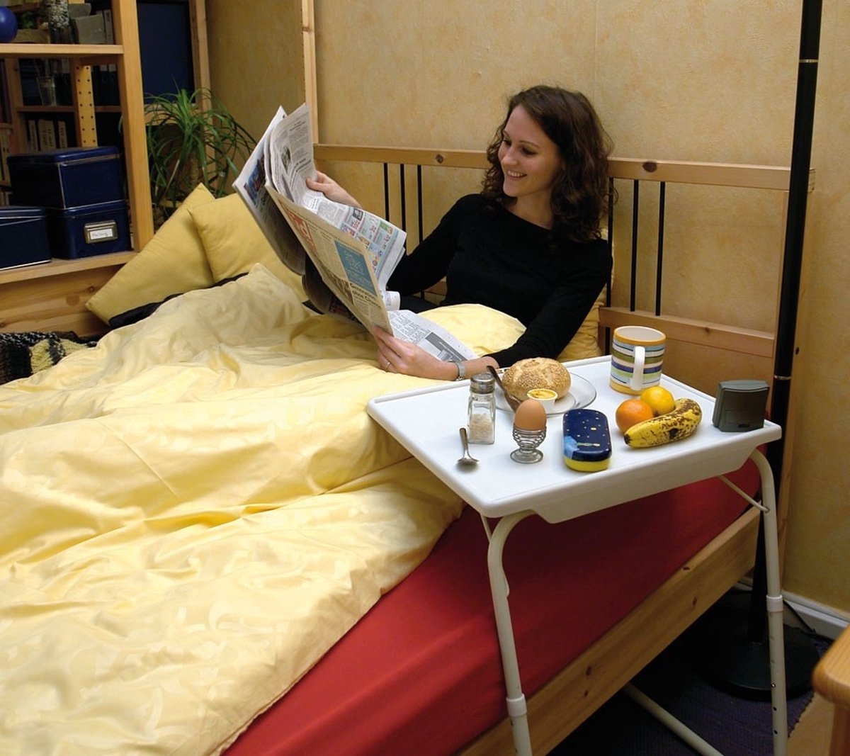 Multifunctionele inklapbare bijzettafel – voor bij bedtafel – laptoptafel – kindertafel - inklapbaar - Afbeelding 8