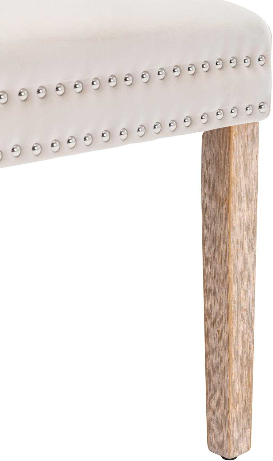 Bank - kamerbank - tweepersoons - 104 cm breed - brocante - beige - Afbeelding 8