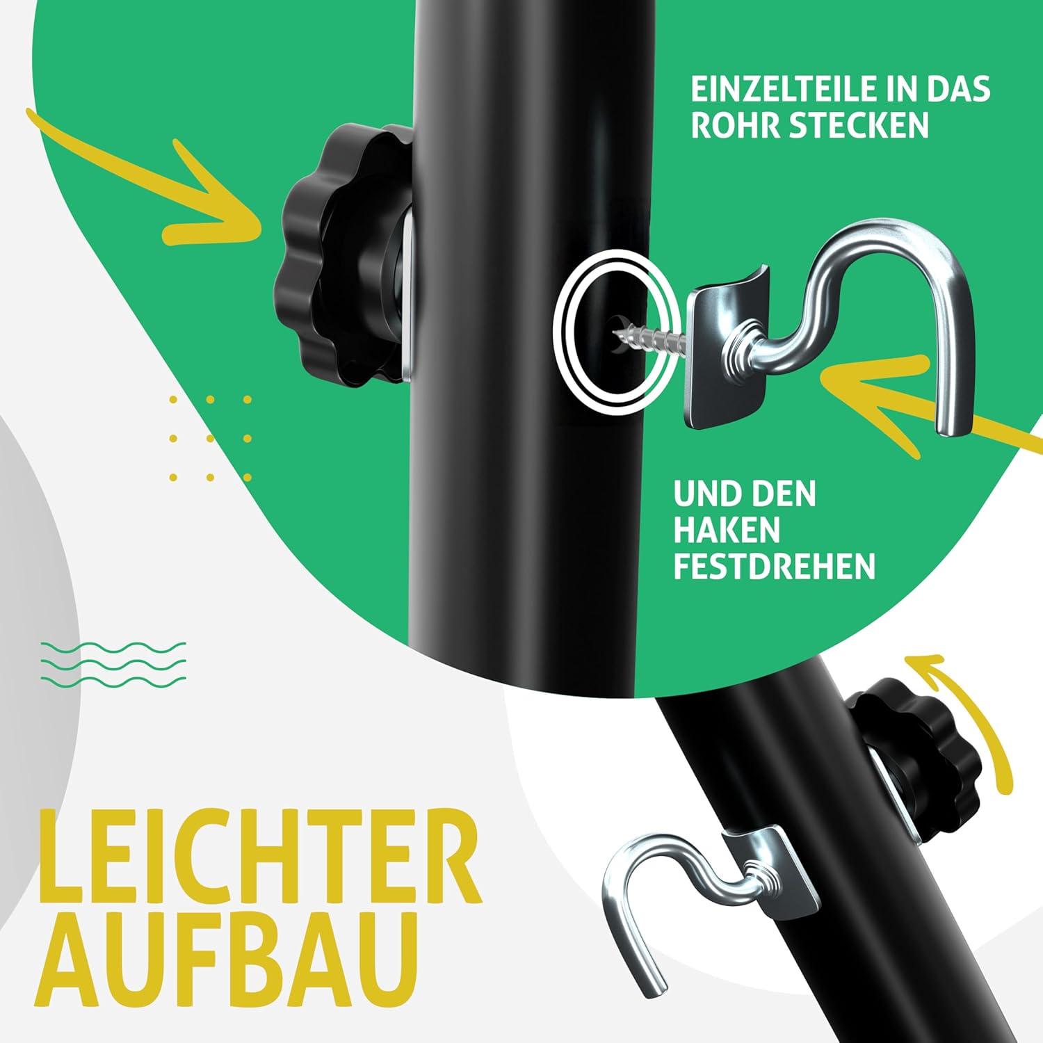 Hangmat lake - tweepersoons - lengte ligvlak 220 cm - 200kg draagvermogen - grijs - Afbeelding 6