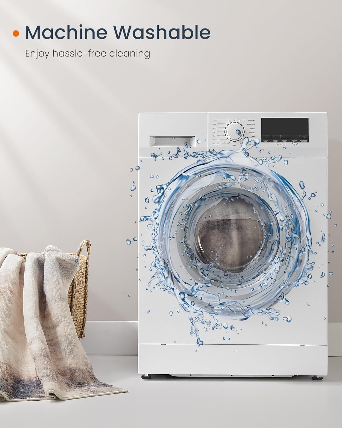 Vloerkleed abstract - 140x200 cm - laagpolig - antislip - grijstinten - TAR039G02 - Afbeelding 4