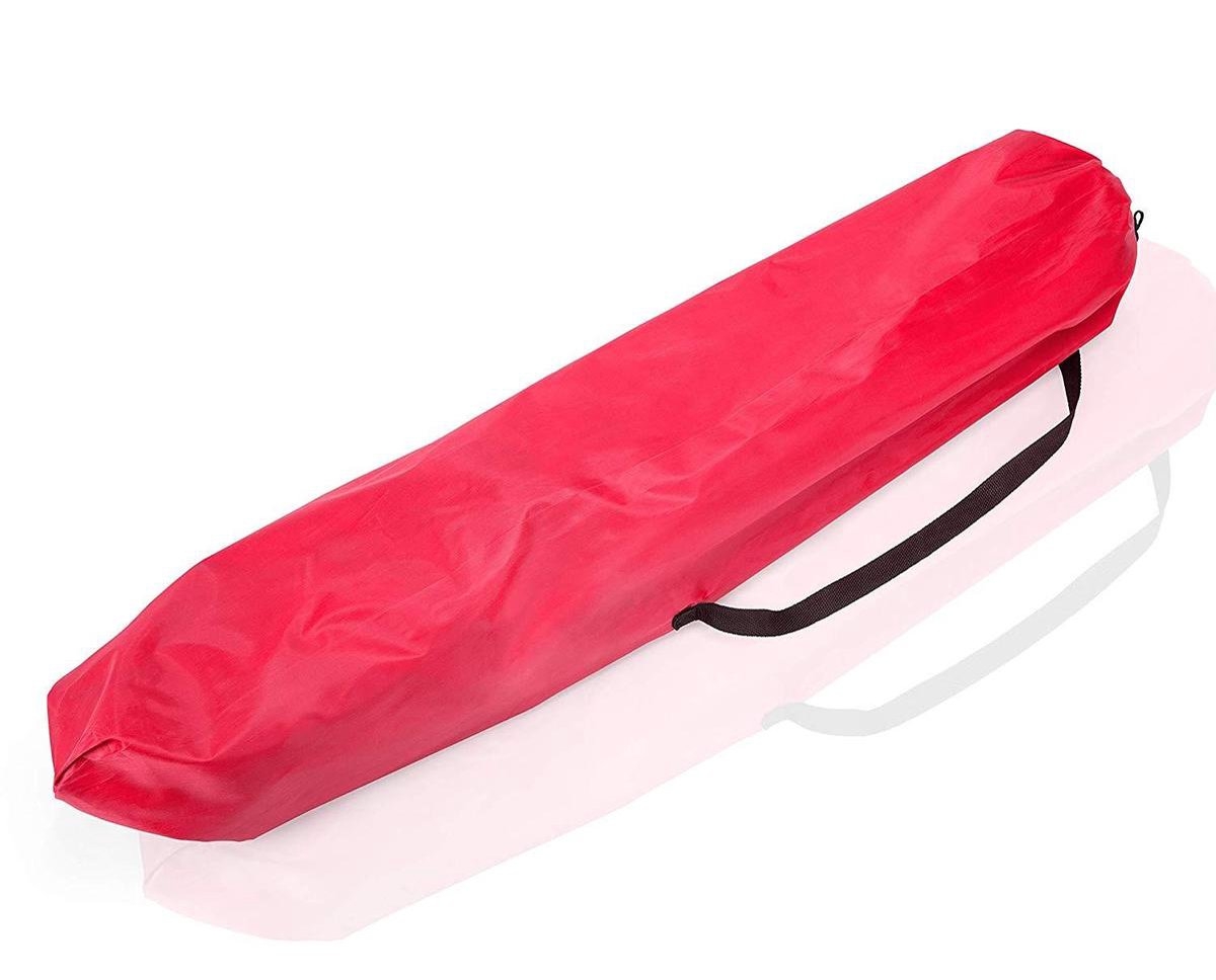 Campingstoel - visstoel - max 150 kg - 53x86x100 cm - festivalstoel - met bekerhouder en opbergtas - rood - Afbeelding 2