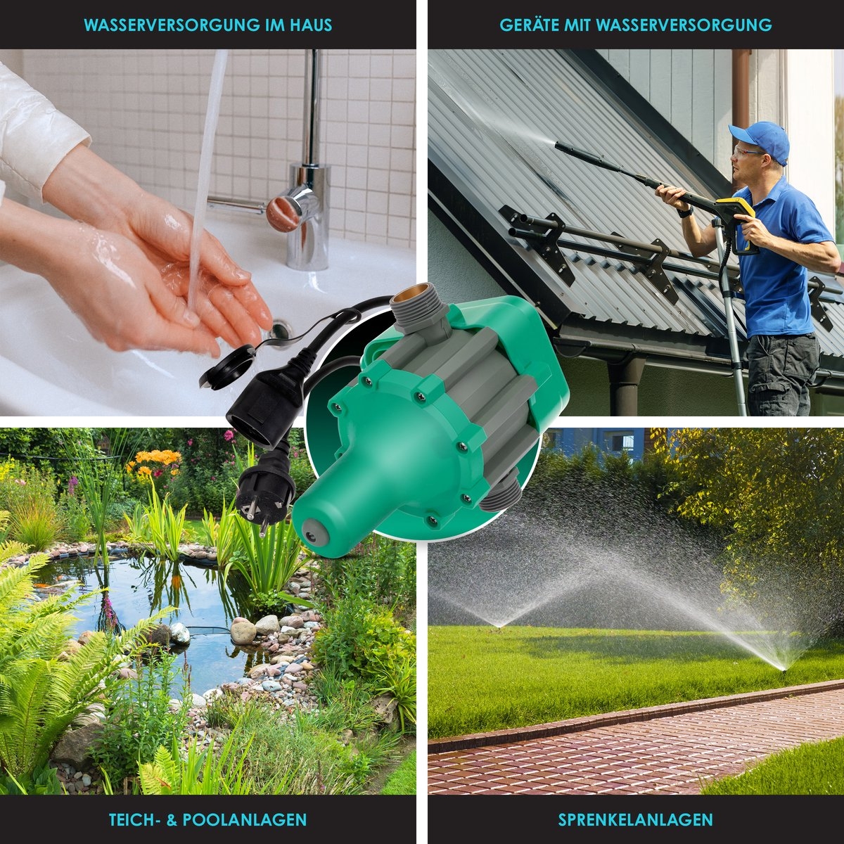 Elektronische drukschakelaar voor waterpomp en dompelpomp - automatische pomp schakelaar - Afbeelding 2