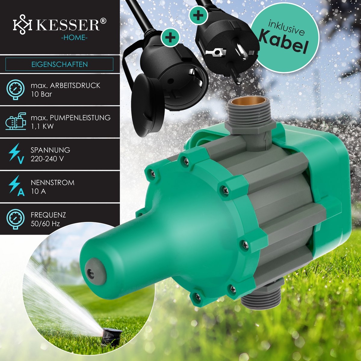 Elektronische drukschakelaar voor waterpomp en dompelpomp - automatische pomp schakelaar - Afbeelding 8