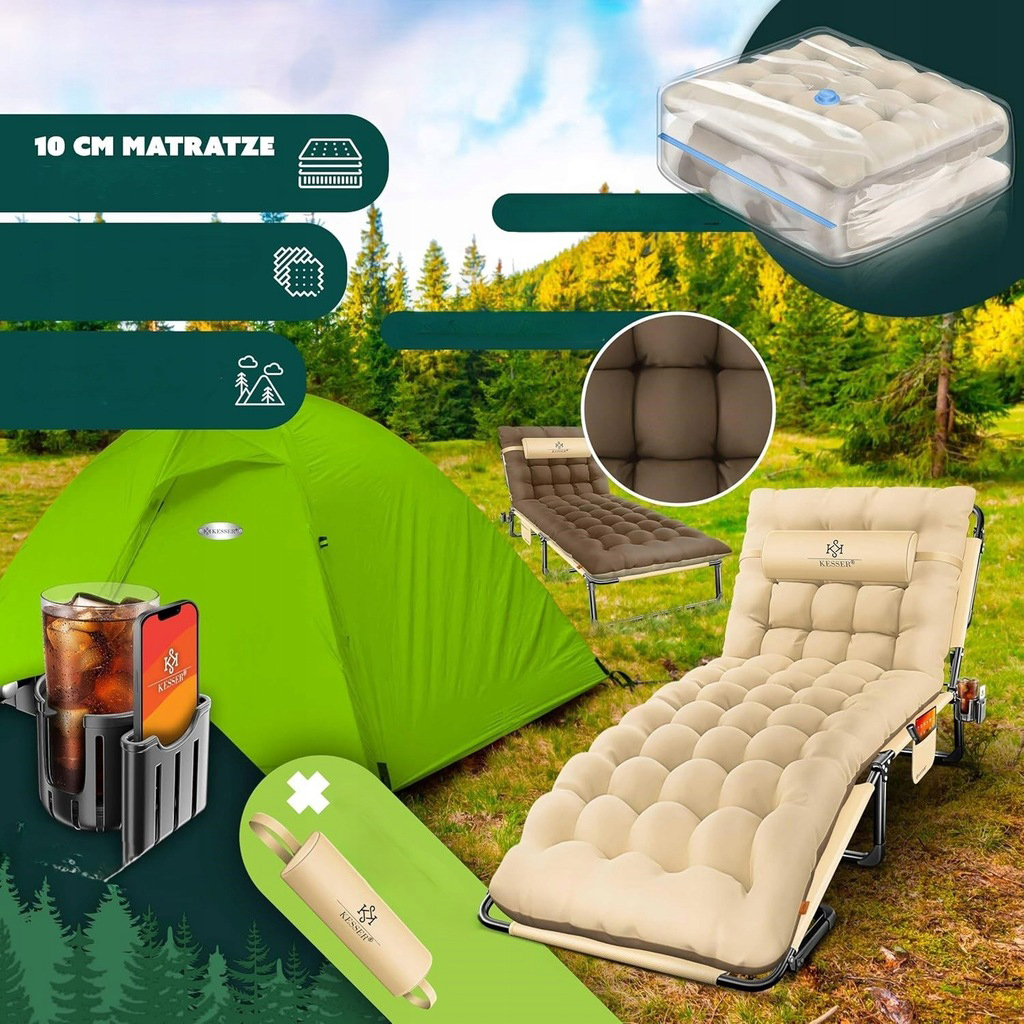 Inklapbaar Ligbed voor Tuin en Terras