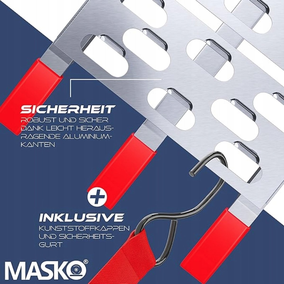 ALU oprijplaat 2 meter – inklapbare antislip - enkel of dubbel te gebruiken – 340kg/680kg draagvermogen – voor motor, quad, grasmaaier etc - zilver - Afbeelding 4