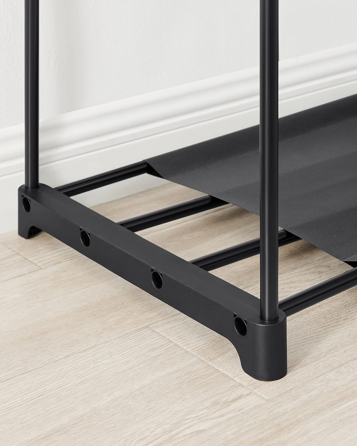 Open kledingkast - kledingrek - 43x138x182 cm - kapstokmeubel - zwart - RYG025B02 - Afbeelding 5