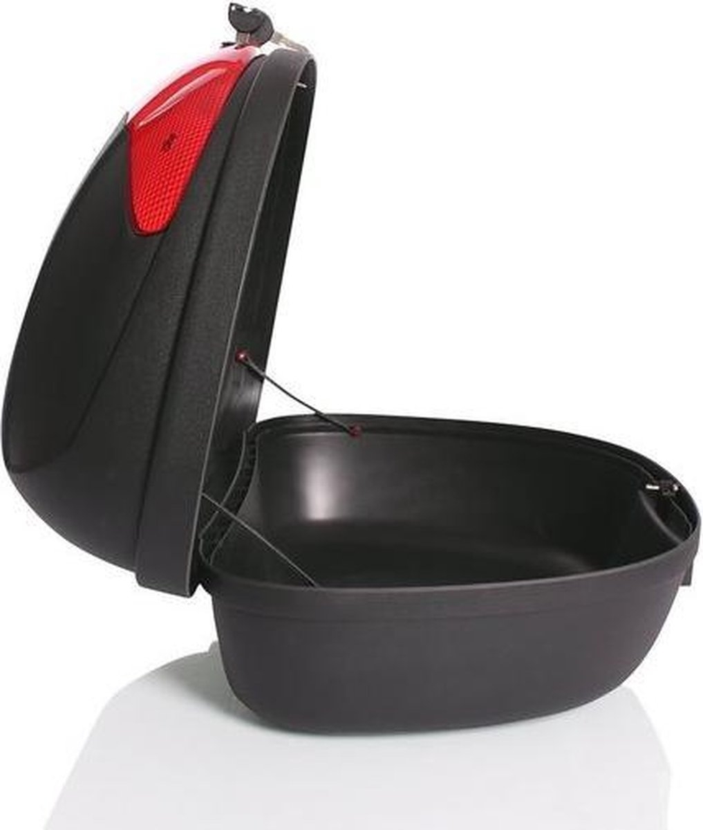 Topkoffer XXL - motorkoffer - helmkoffer - geschikt voor 2 helmen - 48 liter inhoud - voor scooters, moterfietsen, brommers en quads - afsluitbaar met twee sleutels - uitgerust met een snelmontage-systeem - Afbeelding 2