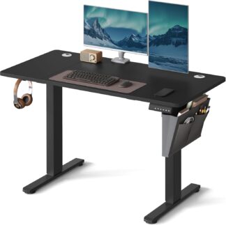 Zit sta bureau 120x60 cm - hoogte verstelbaar 72 t/m 120 cm - elektrisch - bruin - LSD132BZ02