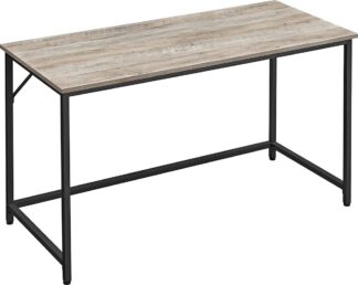 Bureau Computerbureau voor studeerkamer 60 x 140 x 76 cm Industrial Design Metal Frame Grey-Black LWD043B02