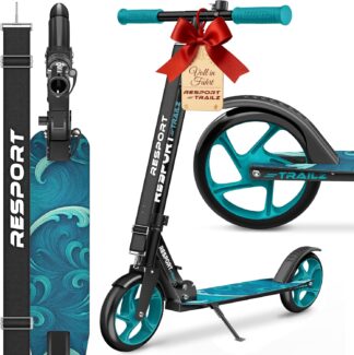 Step – XL model - voor kinderen en volwassenen – wieldiameter 200 mm – max 100 kg - turquoise