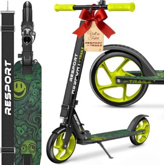 Step – XL model - voor kinderen en volwassenen – wieldiameter 200 mm – max 100 kg - zwart / groen