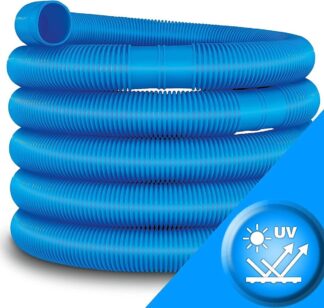Zwembadslang 8 meter - diameter 32 mm - zuigslang - pompslang - flexibel - blauw