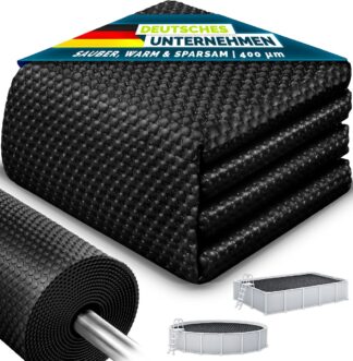 Premium zwembadzeil / afdekzeil - diameter 400 cm - warmtezeil zwembad verwarming - op maat te snijden, zonnezeil, zwembadverwarming, zwembadzonnezeil voor waterverwarming - kwaliteit 400 µm,